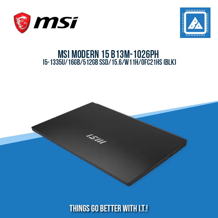MSI MODERN 15 B13M-1026PH I5-1335U/16GB/512GB SSD | BEST FOR STUDENTS AND FREELANCERS LAPTOP MSI MODERN 15 B13M-1026PH I5-1335U/16GB/512GB SSD | BEST FOR STUDENTS AND FREELANCERS LAPTOP